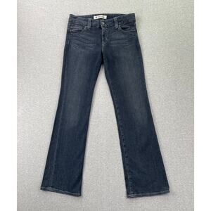 Vintage Y2K Gap Ultra Low Rise Jeans Womens 10 Blue Dark Wash Straight Leg